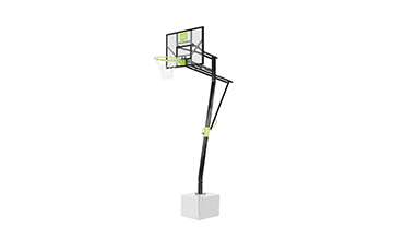 In ground basketball post