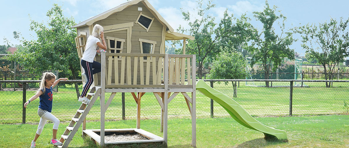 What is the best place for my EXIT wooden playhouse?