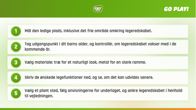 Hvilket legeapparat passer til din have? | EXIT Toys
