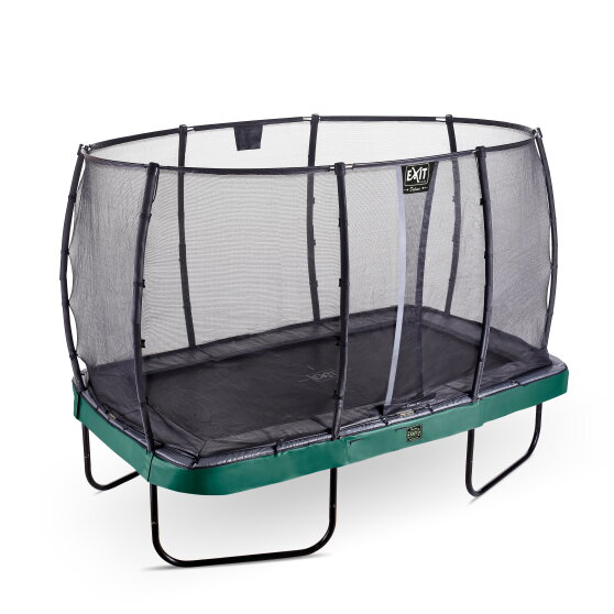 EXIT Elegant Premium trampolin komplet sæt 214x366cm - grøn