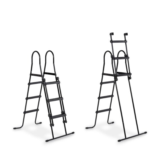 EXIT Stone pool 400x200x100cm med filterpumpe og poolskærm - grå