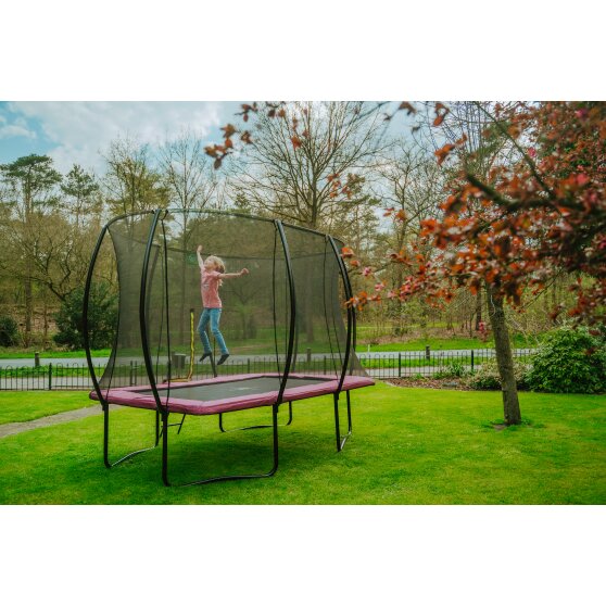 EXIT Silhouette trampolin 244x366cm - lyserød