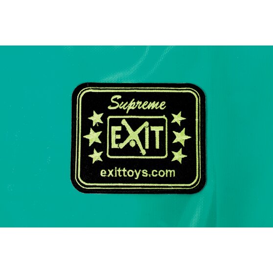 EXIT Supreme ground level trampoline ø427cm with safety net - green