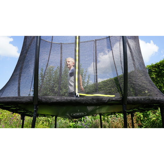 EXIT Silhouette trampolin 153x214cm med stige - sort