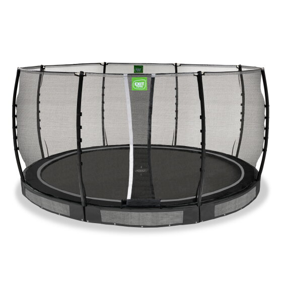 EXIT Allure Classic nedgravet trampolin &oslash;427cm - sort