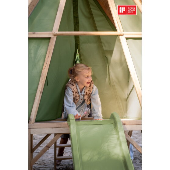 Yuki 300 legehus med rutsjebane EXIT Toys