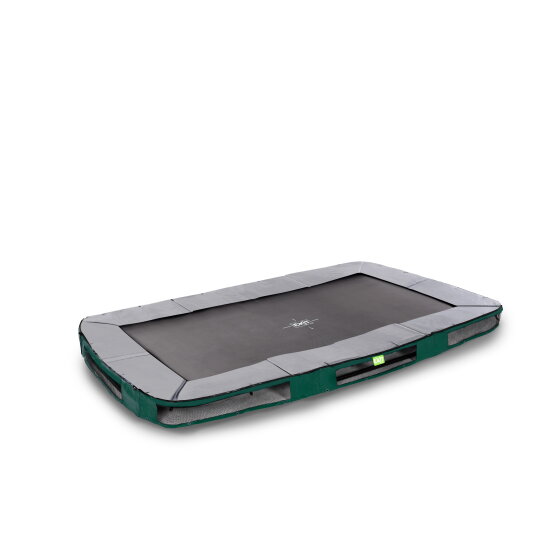 EXIT Elegant nedgravet sportstrampolin 244x427cm - grøn