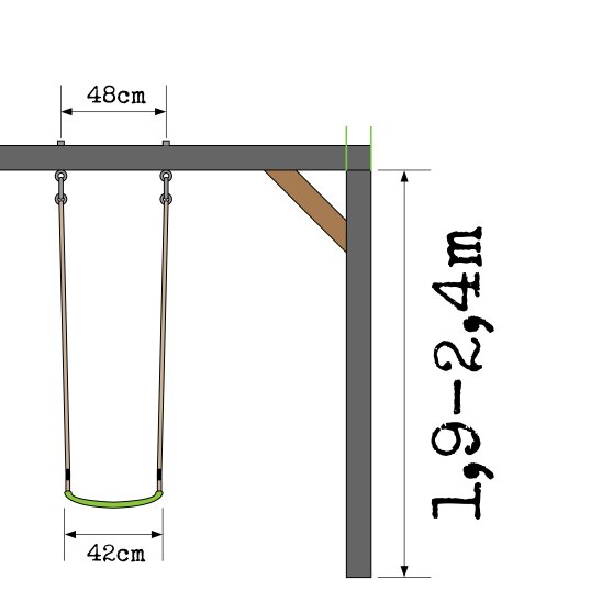 EXIT swing seat - green