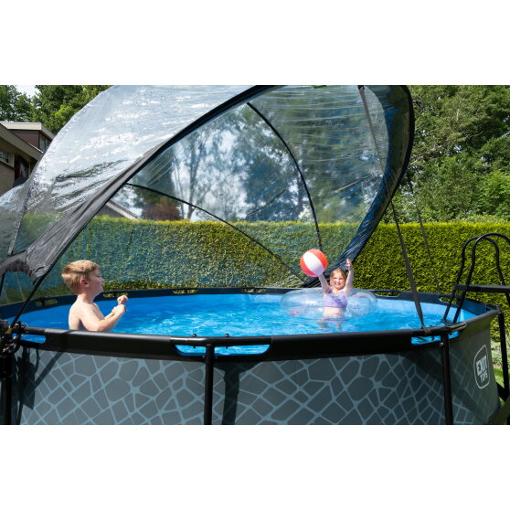 EXIT poolskærm ECO ø427cm - også til Intex/Bestway - universel