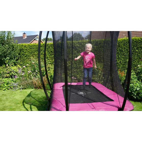 EXIT Silhouette trampolin 153x214cm - lyserød