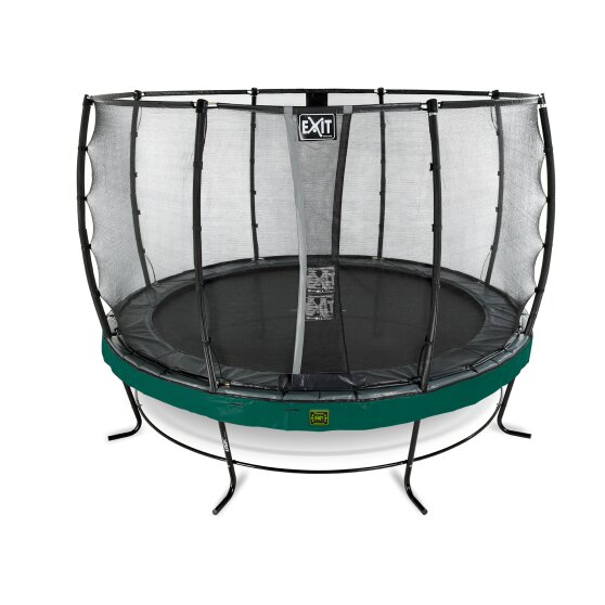 EXIT Elegant Premium trampoline ø366cm with Deluxe safetynet - green