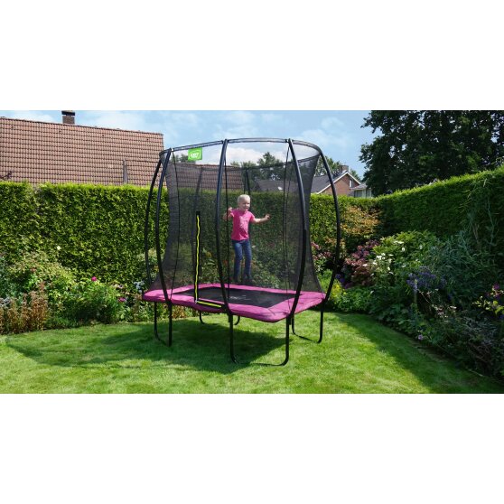 EXIT Silhouette trampolin 153x214cm - lyserød