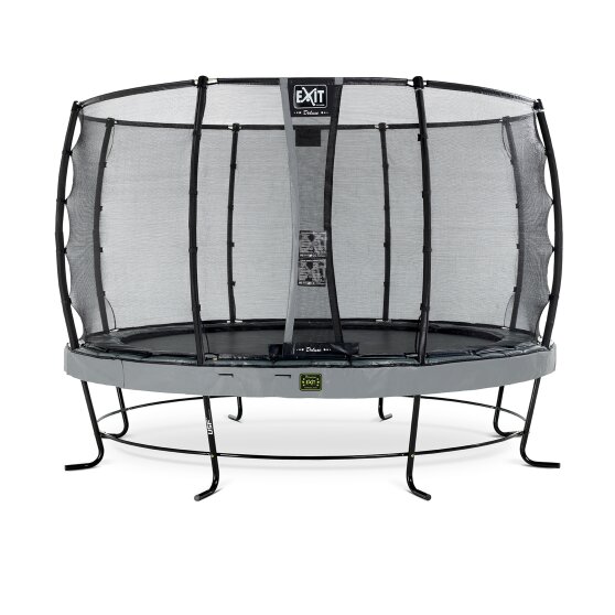 EXIT Elegant Premium trampoline ø366cm with Deluxe safetynet - grey