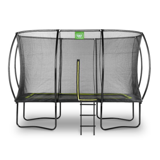 EXIT Silhouette trampolin 244x366cm med stige - sort