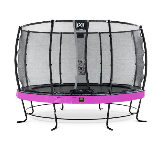 EXIT Elegant Premium trampoline ø366cm with Deluxe safetynet - purple