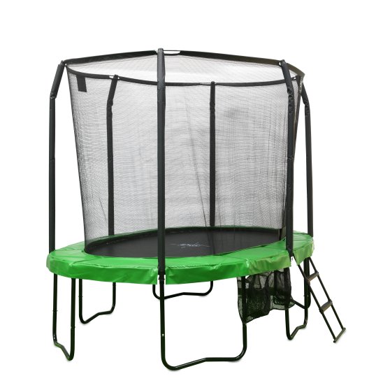 JumpArena oval 244x380cm with ladder and - green | EXIT Toys