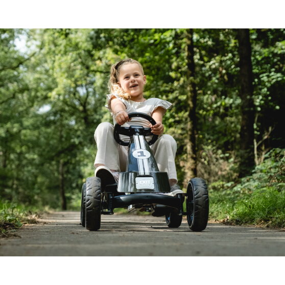 EXIT Foxy gokart til b&oslash;rn sort | pedal-gokart fra 2 &aring;r