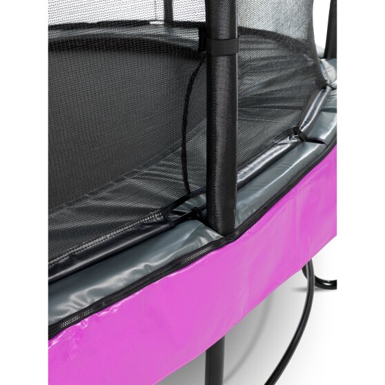 EXIT Elegant Premium trampoline ø427cm with Deluxe safetynet - purple