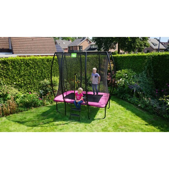 EXIT Silhouette trampolin 153x214cm - lyserød