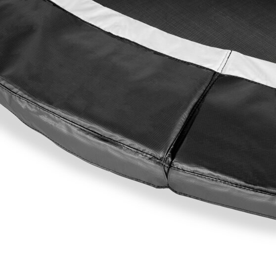 EXIT Black Edition nedgravet trampolin ø427cm - sort