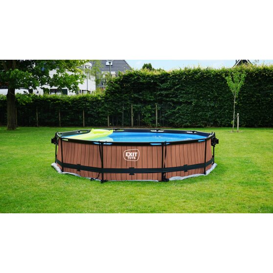 EXIT pool bund-cover 500x500cm - grå