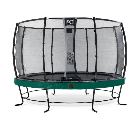 EXIT Elegant Premium trampoline ø366cm with Deluxe safetynet - green