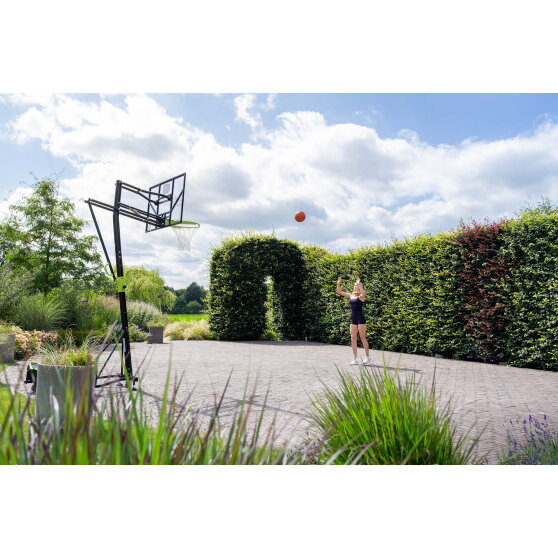 EXIT Galaxy b&aelig;rbar basketballbagplade p&aring; hjul - gr&oslash;n/sort