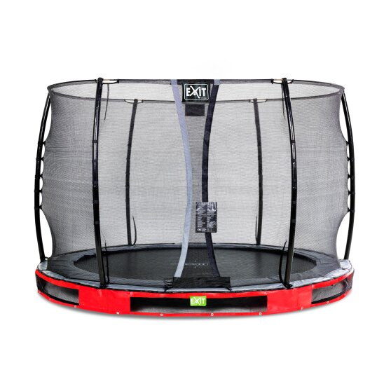 helt seriøst Præferencebehandling monarki EXIT Elegant nedgravet trampolin ø305cm med Economy sikkerhedsnet - rød |  EXIT Toys