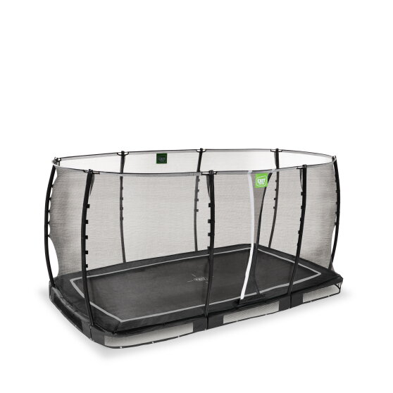 EXIT Allure Classic nedgravet trampolin 244x427cm - sort