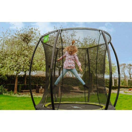 EXIT Silhouette trampolin ø183cm med stige - sort