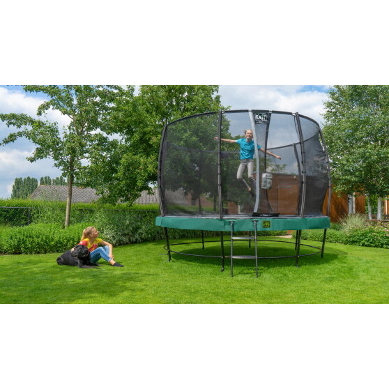 EXIT Elegant Premium trampolin komplet sæt ø366cm - grøn