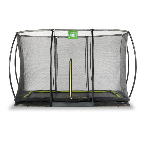 EXIT Silhouette nedgravet trampolin 244x366cm med sikkerhedsnet - sort