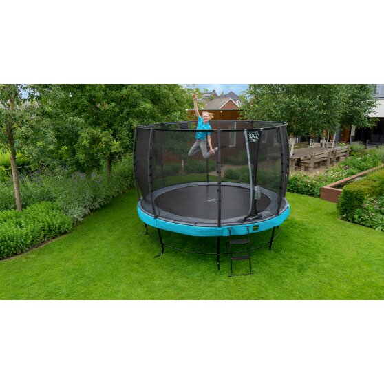 EXIT Elegant Premium trampolin ø366cm med Deluxe sikkerhedsnet - blå