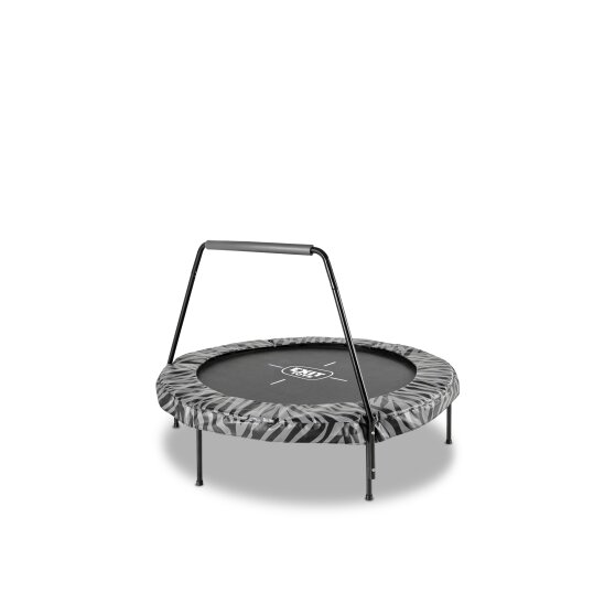 EXIT Tiggy junior trampolin med stang ø140cm - sort/grå