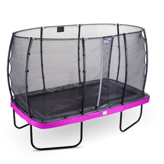 EXIT Elegant trampoline 214x366cm with Economy safetynet - purple