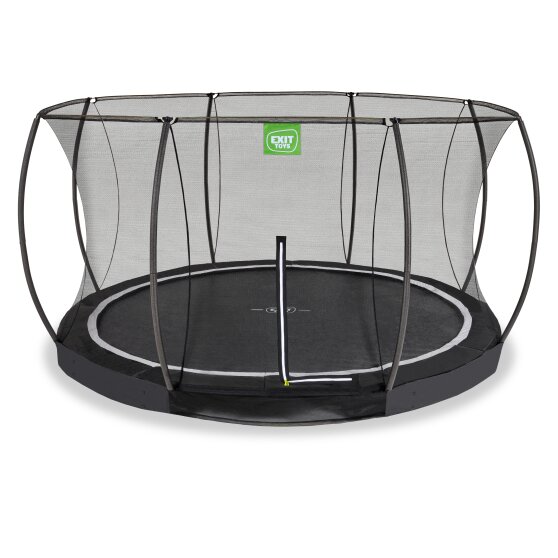 EXIT Black Edition nedgravet trampolin ø427cm - sort