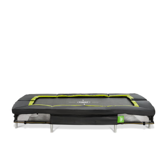 EXIT Silhouette nedgravet sportstrampolin 153x214cm - sort