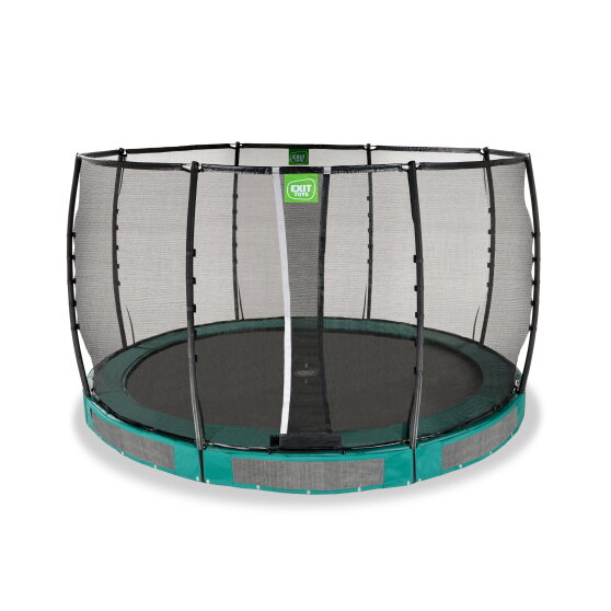 EXIT Allure Premium nedgravet trampolin ø366cm - grøn