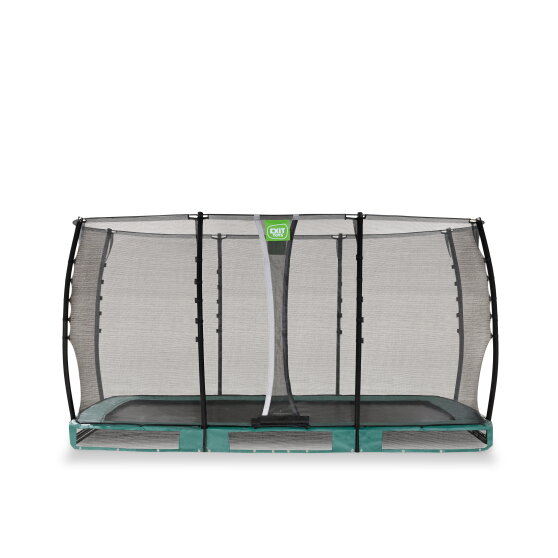 EXIT Allure Classic nedgravet trampolin 214x366cm - grøn