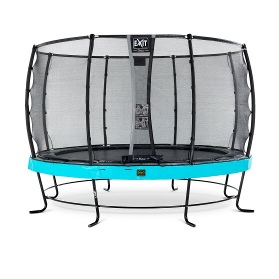 EXIT Elegant Premium trampoline ø366cm with Deluxe safetynet - blue