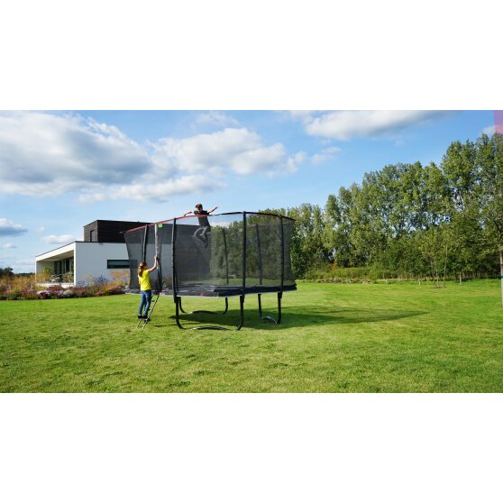 EXIT PeakPro trampolin 244x427cm - sort