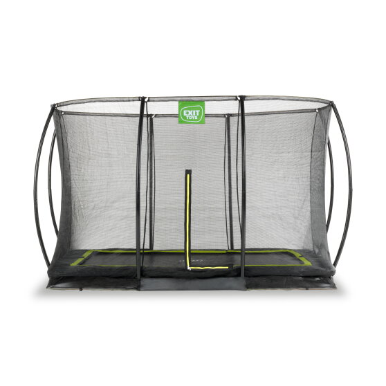 EXIT Silhouette nedgravet trampolin 214x305cm med sikkerhedsnet - sort