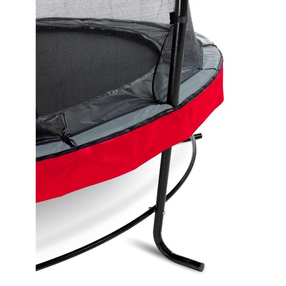 EXIT Elegant trampoline ø366cm with Economy safetynet - red