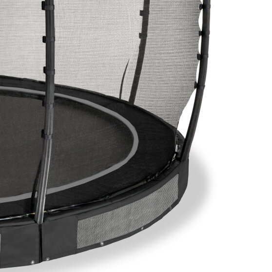 EXIT Allure Premium nedgravet trampolin ø427cm - sort