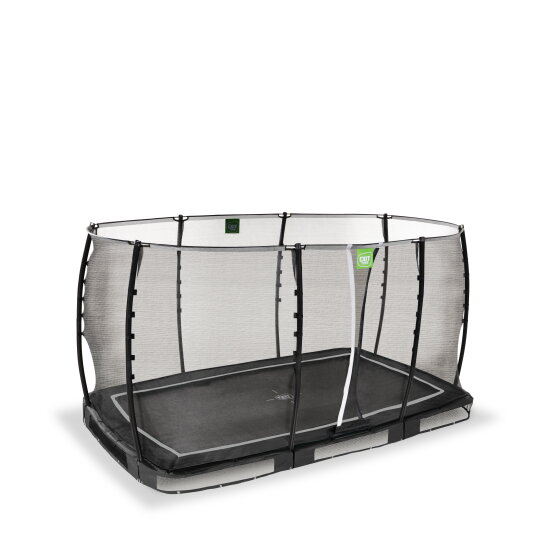 EXIT Allure Classic nedgravet trampolin 214x366cm - sort