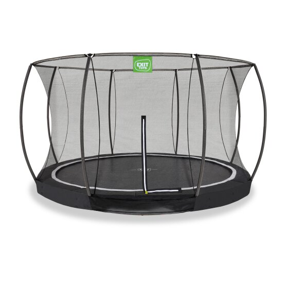 EXIT Black Edition nedgravet trampolin ø366cm - sort