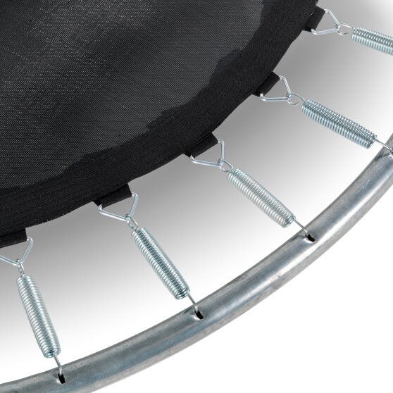 EXIT Silhouette nedgravet trampolin ø244cm med sikkerhedsnet - sort