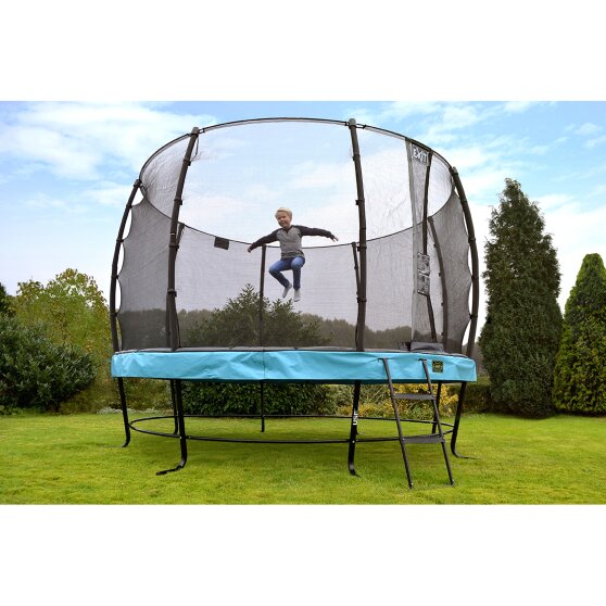 EXIT Elegant Premium trampoline ø427cm with Deluxe safetynet - grey