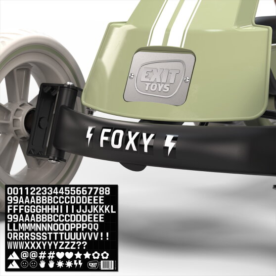 EXIT Foxy gokart til b&oslash;rn gr&oslash;n | pedal-gokart fra 2 &aring;r