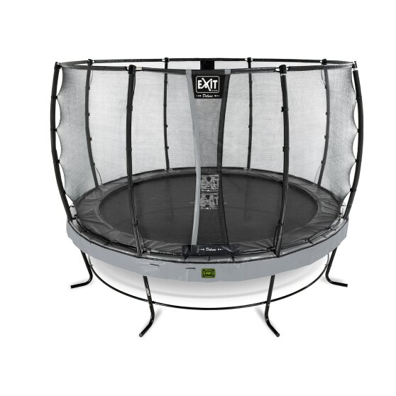 EXIT Elegant Premium trampoline ø366cm with Deluxe safetynet - grey